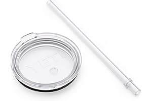 YETI Rambler Gobelet avec couvercle à paille, blanc, 887 ml