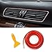 Produktbild RGTOPONE Auto Deko Set 16,4 Fuß Universal Auto Innen Zierleiste Streifen mit exklusiven Installation Werkzeug Flexible Trim Line DIY Gap garnieren Zubehör für alle Cars, Packung mit 2