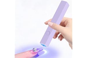 CGBE Mini UV Lampe für Nägel, Klein Nagellampe Nageltrockner für Gel Nagellack, Tragbarer 3W UV Led Lampe für Gelnägel, 20s/6