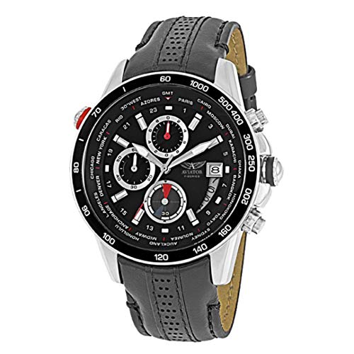 Reloj Aviator World Time Hombre - avw8974g76