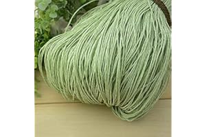 VIXDA 600 mètres 500g Fil de Paille de Raphia Naturel pour Tricot à la Main Crochet Chapeau d'été Sac à Main Coussin paniers matériel de Tricot Bricolage Artisanat