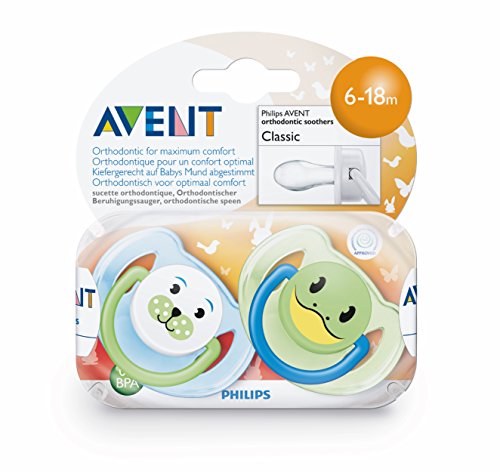 Philips Avent SCF182/14 Schnuller Klassik 6-18M, für Jungs - 3