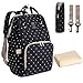 Produktbild Wickeltasche Rucksack - Multi-Funktions-Wasserdichte Mutterschaft Wickeltaschen für Reisen mit Baby - Große Kapazität, Langlebig und Stilvoll(Schwarz)