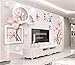 Price comparison product image 3D Stereo Magnolia Home and MasterCard Tv Background Wall Painting,350Cmx245Cm