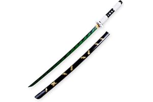 LIUD Demon Slayer Katana Tanjiro Zenitsu Inosuke Rengoku Katana Schwert Holz Ninja Schwert Anime Cosplay Holzschwert Anime Lovers Cosplay Katanas Requisiten Dekoratives Spielzeug ABS /104cm