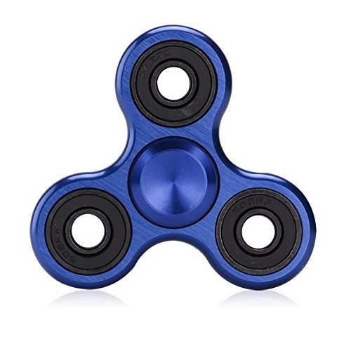 Caroki Metal Tri-Fidget Spinner Toy,The Anti-Anxiety Spinner Helps Focusing Fidget Toys Premium Quality EDC Focus Toy for Kids & Adults - Best Stress Reducer Relieves ADHD Anxiety (Blue) Caroki Metal Tri-Fidget Spinner Toy,The Anti-Anxiety Spinner Helps Focusing Fidget Toys Premium Quality EDC Focus Toy for Kids & Adults - Best Stress Reducer Relieves ADHD Anxiety (Blue)