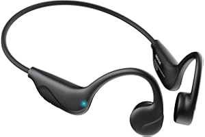 Mozone Bone Conduction Headphones,IPX5 Waterproof Sports Earphones,Open Ear Headphones with Mic Wireless Bluetooth V6.0 with Built-in MicHiking for Sports,Workout, Running,Ski, Cycling