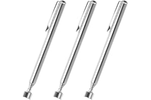 Ksvaye 3 Stück Magnetstab Teleskop Magnet Teleskopmagnet Magnetheber Ausziehbar Stabmagnet Magnetische Teleskopstab bis zu 64CM für Schrauben Mutter Schlüssel Metallteile