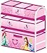 Disney Princess Metal Frame Multi Bin Toy Organiser