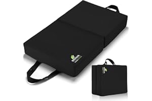 SENUA Almohadilla de rodillas extra gruesa, almohadilla para rodillas de baño, almohadilla de rodillas de jardín, cojín de espuma viscoelástica para hombres y mujeres, protección antideslizante resistente