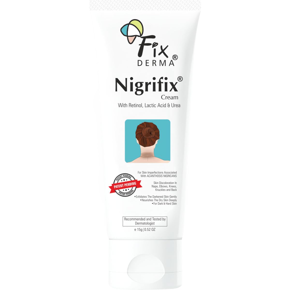 Fixderma Nigrifix Cream for Acanthosis Nigricans with Lactic Acid | Dermatologist Tested Retinol Cream | For Body Parts like 