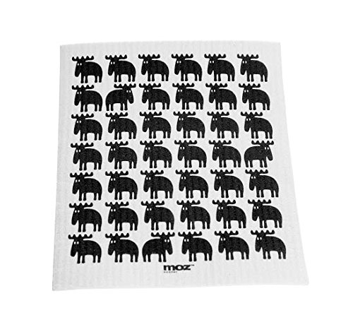 Preisvergleich Produktbild Moz Elch a. weiß Spültuch