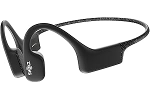 SHOKZ OpenSwim Open-Ear Kopfhörer zum Schwimmen geeignet mit integriertem MP3-Player | Farbe: Diamantschwarz