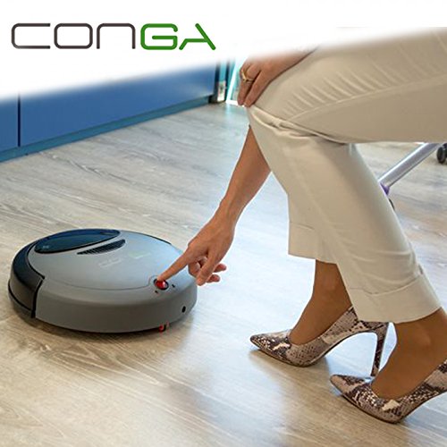 Conga Compact – Tu nuevo robot aspirador inteligente automático apto para todos los tipos de suelos y alfombras, con sensor anticaída -...