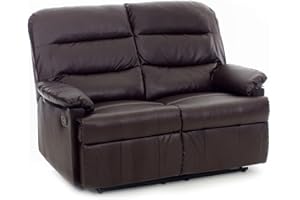 SAL MAR DIVANO RECLINER MOD. MARA COLORE MARONNE IN ECO PELLE 130X80X100H CM