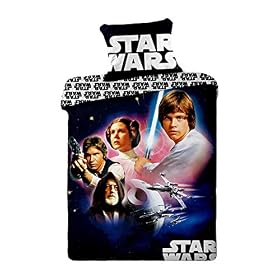 Star Wars Parure de Lit, Coton, Multicolore, 200x90x0,5 cm