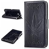 Sony Xperia M2 Case,BONROY® Sony Xperia M2 Maple leaf embossed pattern PU Leather Phone Holster Case, Flip Folio Book Case Wallet Cover with Stand Function, Card Slots Money Pouch Protective Leather Wallet Case for Sony Xperia M2