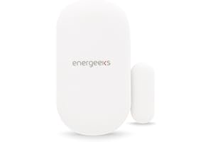 energeeks - Sensor Apertura - Requiere Sistemas de Alarma EG-AW002PLUS o EG-AWG002Notificaciones Móviles - Fácil Instalación - Sin Cuotas - App Móvil - Compatible Alexa/Google