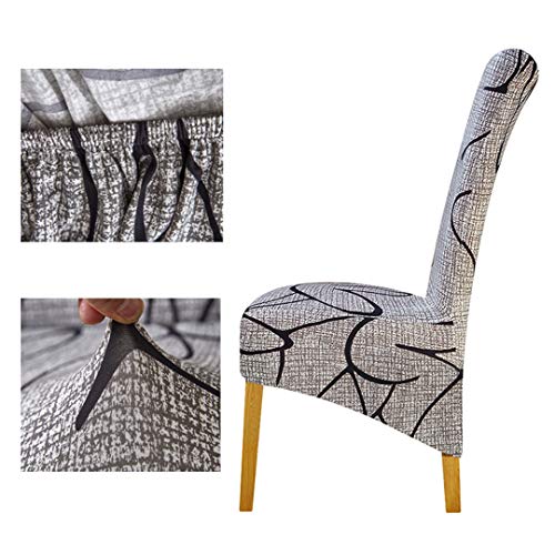 Tireyeres High Back Big Chair Cover Large Size Chair Europe Style Seat Chair Covers Restaurant Hotel Party Banquet Dining K085 XL Size