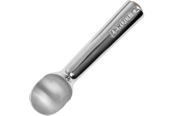 Zeroll Portionneur à glace, taille 20, aluminium, antiadhésive, 20 portions par litre, poignée fluide thermoconductrice, extrémité à code couleur : or, GD617