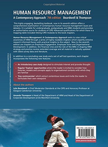 Livres Couvertures de Human Resource Management: A Contemporary Approach