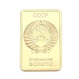 Gedenkmünze, Sowjetunion Andenkenmünze Modernes Gold/Silber 24K Gold-Plated Gift Movie Gold