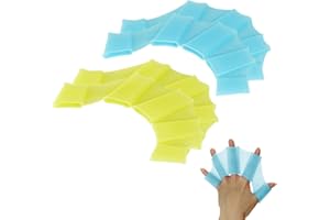 kina - Guanti Palmati da Nuoto | Swim Palm-fingers Fins | Modello Rana | Velocità e Performance Superiori | Flessibili e Comodi | Per Principianti e Professionisti Esperti