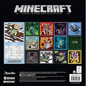 Minecraft Official 2019 Calendar - Square Wall Calendar Format