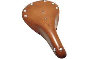 TentHome Sella vintage per bicicletta in pelle classica linea in pelle, comoda sella per bici da città, da corsa, da trekking, mountain bike