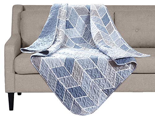 SLPR Heather Printed Quilted Throw Blanket (127cm x 152cm) | Home Chic Multicolor Decorative Throw f SLPR Heather Printed Quilted Throw Blanket (127cm x 152cm) | Home Chic Multicolor Decorative Throw f