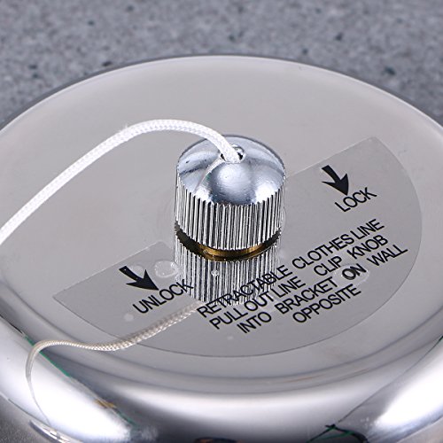 ULTNICE Einzelne versenkbare Wäscheleine Edelstahl 304 - 5