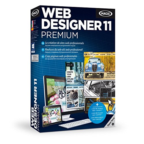 MAGIX Web Designer 11 Premium - Software De Creaci  n De P  ginas Web
