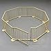 Room divider / playpen Giant XL 480-680cm, wood, 8 elements