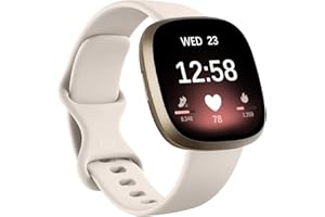 Msksjer Armband Kompatibel mit Fitbit Versa 4/Versa 3/Fitbit Sense/Sense 2, Klassischer Weicher Sport Silikon Ersatzarmband für Frauen Männer, Polarstern Small