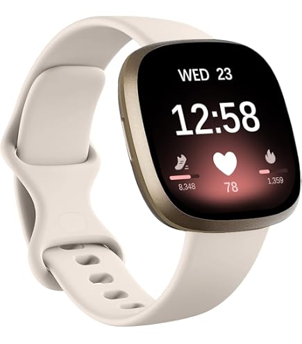 ANVEY Silikon-Armband Für Fitbit Versa 3/4 & Sense 2 – Weich, Wasserdicht, Bequem