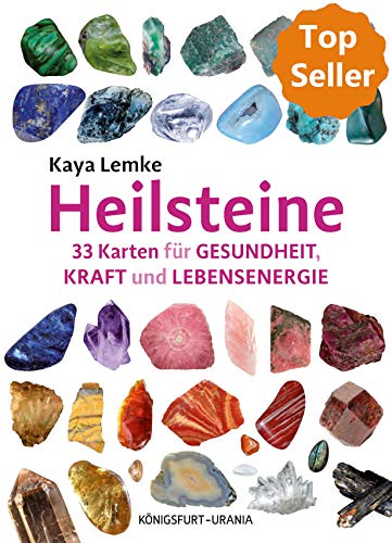 Heilsteine: Set mit Booklet und 33 Karten für Gesundheit, Kraft und Lebensenergie