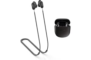 MOWYEOK Pasek zapobiegający zgubieniu słuchawek, kompatybilny ze słuchawkami Bose QuietComfort Earbuds II, miękki silikon, smycz zapobiegająca zgubieniu, nadaje się do sportów na świeżym powietrzu,