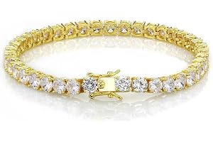 Michooyel Tennisarmband isade diamantarmband stiftinställning 5A kubisk zirkonia armband för män kvinnor 3 mm 4 mm 5 mm 6 mm