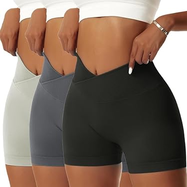 Pantaloncini Sportivi Donna Smith & Solo - Vita Alta, Cotone, Per Yoga, Palestra E Jogging - Foto 6