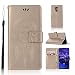 Produktbild jbTec® Flip Case Handy-Hülle Book #F39 Traumfänger zu Huawei Mate - Handytasche Schutz Cover Flip Cover Schutz-Hülle, Farbe:Gold, Modell:Huawei Mate 20 Lite