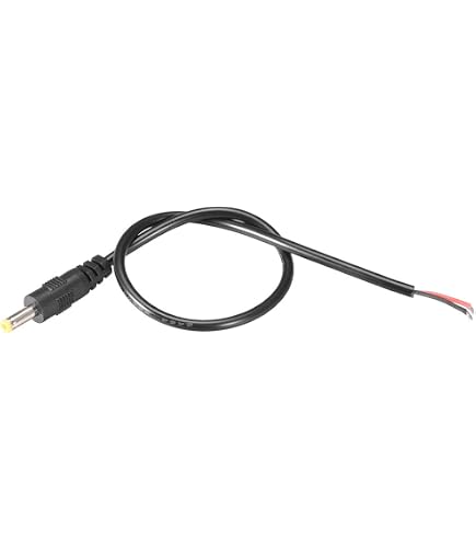 Lot De 2 Connecteurs Mâles DC 5.5 X 2.5 Mm – À Souder – Pour Câbles D’Alimentation Et Vidéosurveillance