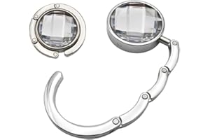 BASTOUR Gancio per borsa pieghevole, Gancio Porta Borsa da Tavolo, Borsa da Tavolo Pieghevole, Gancio Appendi Borse Antigraffio e Antiscivolo, per Donne Ragazza Borsa Drogheria Regalo