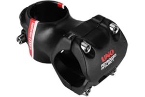 BESNIN Bike Stem MTB Downhill Bike Bicycle Stem 31.8 * 35/45mm 0 degree red/white for Downhill sports