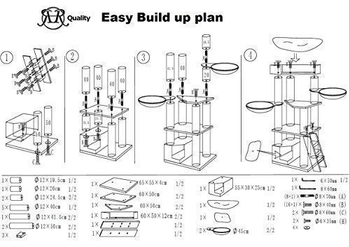 Arbre--chat-gant-grand-chat-XXL-Corner-Coon-Beige-48KG-pour-gros-chats-Produit-de-qualit-RHRQuality