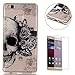 Produktbild HUAWEI P9 Lite Hülle Transparent Weiche Silikon Schutzhülle,Weicher Flexibel Klar Gel Silikon TPU Hülle Superdünn Stoßfest Tasche Telefon-Kasten Schutz Tasche Schutzhülle Durchsichtig Handyhülle Silikon Case Schale für HUAWEI P9 Lite with Beautiful Colourful Pattern Design-Schädel-Rosen