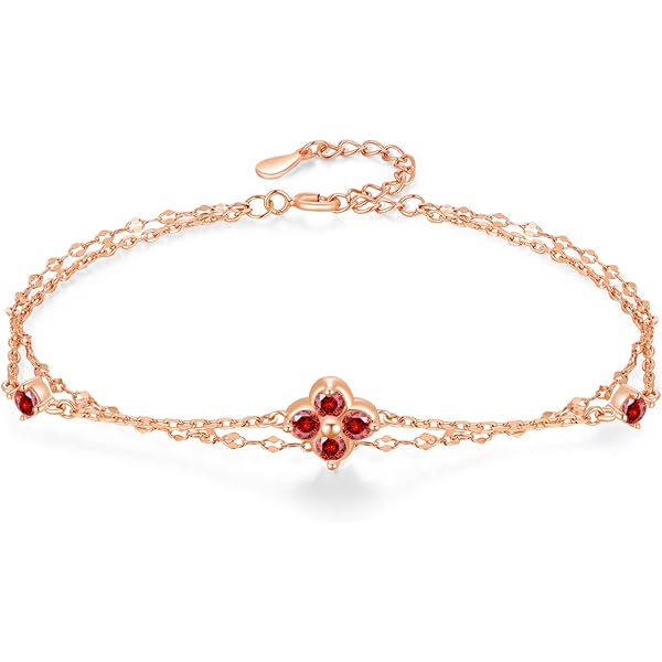 Bracelet Femme Argent Avec Pierre De Naissance – Ajustable, Zircons 5A, Cadeau Anniversaire Ou Fête Des Mères