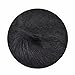Produktbild Mohair Wolle mit Seide schwarz 70/30 25g - 210 Meter, zum Stricken und Häkeln Marke: LaLuna®
