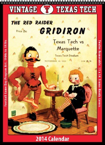Texas Tech Red Raiders 2014 Vintage Football Calendar by Asgard Press (2013-08-01)