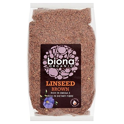 Preisvergleich Produktbild Biona Organischen Leinsamen Braun 500 g (Packung von 6)