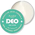 Awake Organics Natural Deodorant Balm - Star Cloud, 60g. Gentle & Unscented. No Bicarb, Aluminium Free & Cruelty Free. Made in England